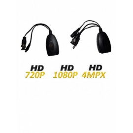 SAXXON UTP101PVHD12 – Par transceptores pasivos de video  HDCVI / TVI / A HD / CVBS / Transmision de energia / 300 M a  720p / 