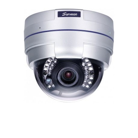 SURVEON CAM4321 – Camara IP domo full  HD 2  MP / Interior / Varifocal 2.8 a 12 mm / Ir 20  Mts / Dia y noche / Triple CODEC