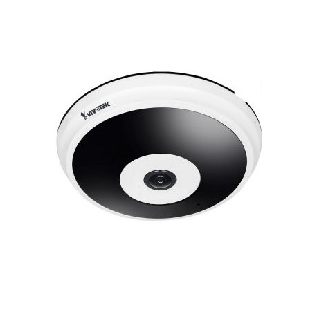 VIVOTEK FE8181 – Camara IP FISHEYE interior 5 megapixeles full  HD / Smart ir 10  Mts / Vision panoramica 360 grados / Audio in