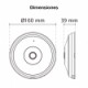 VIVOTEK FE8181 – Camara IP FISHEYE interior 5 megapixeles full  HD / Smart ir 10  Mts / Vision panoramica 360 grados / Audio in