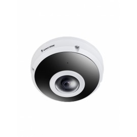 VIVOTEK FE9380HV – Cámara IP fisheye exterior 5 MP, H.265, panorámica 360º, Smart IR 10m, WDR Pro, micrófono integrado, IP66/IK