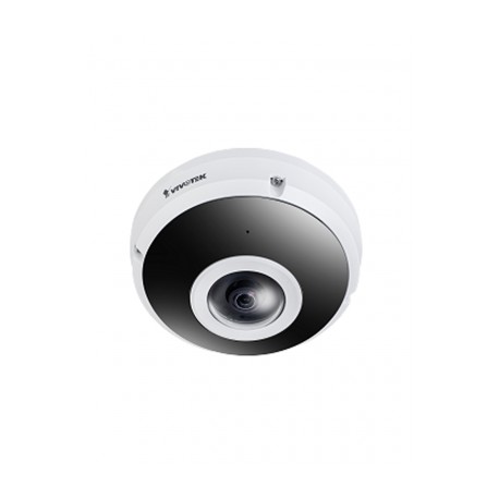 VIVOTEK FE9380HV – Cámara IP fisheye exterior 5 MP, H.265, panorámica 360º, Smart IR 10m, WDR Pro, micrófono integrado, IP66/IK