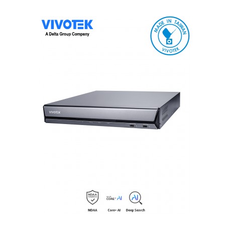 VIVOTEK ND9542P – Grabador NVR 32 Canales,16 Puertos PoE, 4 Bahias, Deep Search, Smart VCA Search, Ciberseguridad Trend Micro, 