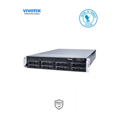 VIVOTEK NR9581-v2 – Grabador NVR 32 Canales / 8 bahias de disco/ 2 puertos GE RJ45/ VAST 2 integrado/ Smart Search II/ Gestión 