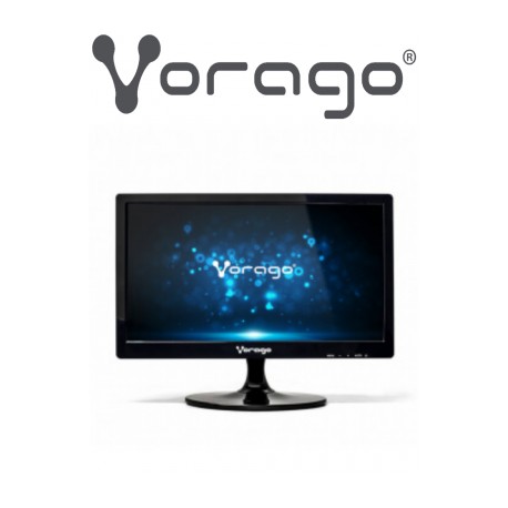 VORAGO LEDW15200 – Monitor de 16 pulgadas  LED / Entrada VGA / 1366X768 Widescreen / Brillo 250 CD / M2 / VESA 75X75 / 16 Millo