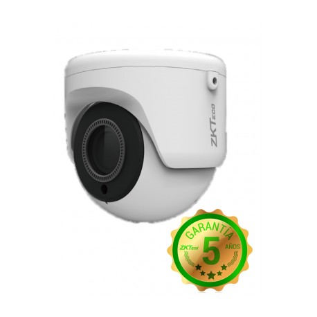 ZK EL35J28I- CAMARA DOMO HDCVI 5MP/ AHD/ TVI/ CVBS/ LENTE MOTORIZADO 2.8 A 12MM/ WDR REAL 120DB/ IR 30M/ IP67/ 3DNR