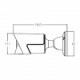 ZKTECO BL32D26L – Cámara Bullet  HDCVI 1080p/ AHD/ TVI/ CVBS/ Lente Varifocal Manual de 2.8 a 12 mm / Exterior IP67/ DWDR