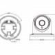 ZKTECO ES852K11H – Cámara IP Domo 2 MP/ H265/ Lente 2.8 mm/ Ángulo de Visión 99 grados/ Luz IR 20M/ IP67/ PoE/ DWDR/ Roi/ 3D DN