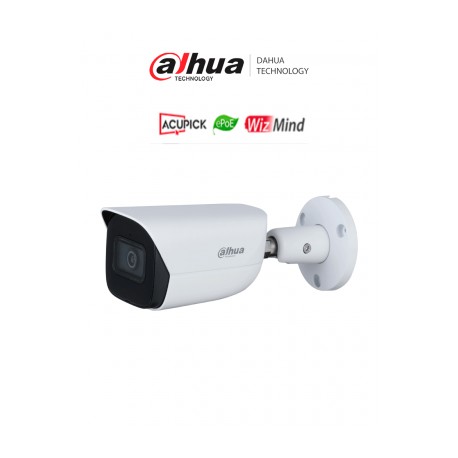 DAHUA DH-IPC-HFW5541EP-ASE-0280B-S3 – Cámara Bullet de 5 MP/ WizMind/ Lente 2.8/ LED IR de 50 m/ metadatos de video/ E&S de ala