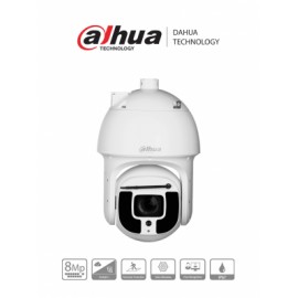 DAHUA DH-SD8A840N-HNF-PA – Cámara IP PTZ de 8MP con tecnología WizMind, zoom óptico de 40x y alcance IR de 400 metros. Ofrece S