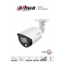 DAHUA HAC-HFW2249TN-A-LED – Camara Bullet Full Color de 2 Megapixeles/ Lente de 2.8 mm/ 106 Grados de Apertura/ 20 Metros de Lu