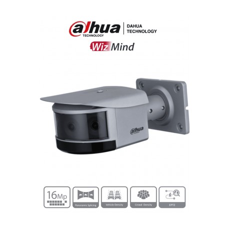 DAHUA IPC-PFW81642-A180 – Cámara IP Panorámica de 16 MP ofreciendo multivisión y 4 lentes de 4 MP cada uno. Ofrece análisis ava