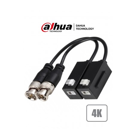DAHUA PFM8004K – Par de Transceptores Pasivos 4k/ Resolución de Hasta 8 Megapíxeles/ Distancia de Hasta 200 Metros en 4K/ Sopor