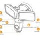 IMOU Floodlight- Camara IP WiFi de 2 Megapixeles con Reflectores Incorporados/ Lente de 2.8 mm/ 114 Grados de Apertura/ Microfo