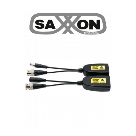 SAXXON SXDE502 – Par de Transceptores Pasivos de 5MP / Conector para Video y Energía / 5MP hasta 150 Metros / 1080P hasta 200 M