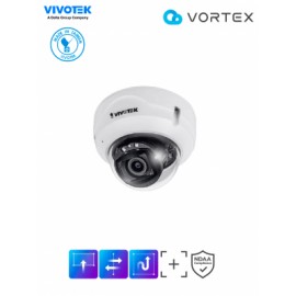 VIVOTEK FD839-EHTV – Cámara IP VORTEX Essential Series domo exterior 5 MP, lente varifocal 2.8-10mm, micrófono integrado, IR 30