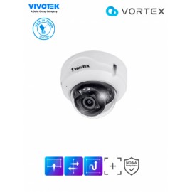 VIVOTEK FD839-EHV – Camara IP VORTEX Essential Series Domo Exterior 5 MP, Lente Fijo 2.8mm, Microfono Integrado, IR 30 mts, WDR