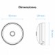 VIVOTEK FE9180-H – Cámara IP fisheye interior 5 MP, visión hemisférica 360º, Smart Stream III, WDR Pro, 3DNR, micrófono integra