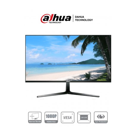 DAHUA DHI-LM27-B200 – Monitor de 27 Pulgadas/ Full HD/ Especial para Videovigilancia/ Ideal para trabajo 24/7/ Marco Ultra Delg