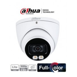 DAHUA HAC-HDW1239T-A-LED – Camara Domo Full Color de 2 Megapixeles/ 1080p/ Lente de 3.6 mm/ Microfono Integrado/ Metalica/ Leds