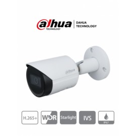 DAHUA IPC-HFW2831S-S2 – Cámara IP Bullet 4k/ 8 Megapixeles/ Lente de 2.8 mm/ 105 Grados de Apertura/ H.265+/ IR de 30 Mts/ Meta