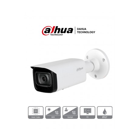 DAHUA IPC-HFW2831T-AS – Camara IP Bullet 4k/ 8 Megapixeles/ H.265+/ WDR Real/ Lente de 3.6 mm/ IR 80 Mts/ Videoanaliticos con I