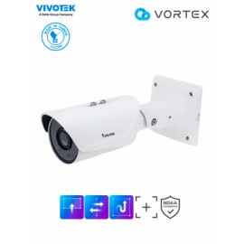 VIVOTEK IB837-HT – Cámara IP VORTEX Premium Series bullet exterior 5 MP, con lente varifocal 2.7-13.5mm, IR 50m, WDR Pro, prote